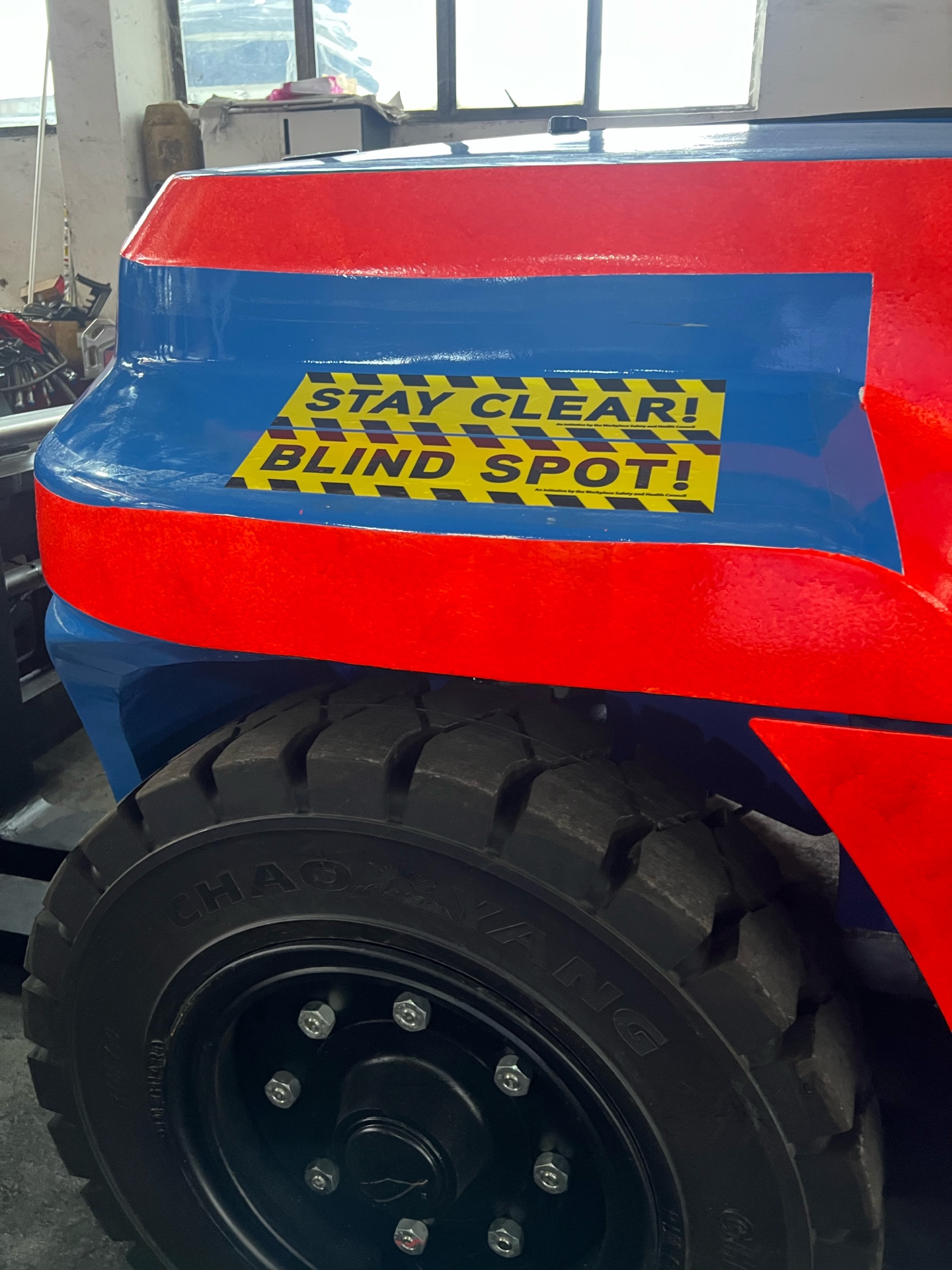 Forklift at worksite